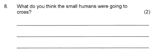 Question 08 - Solihull School – 7 Plus English Sample Paper 1