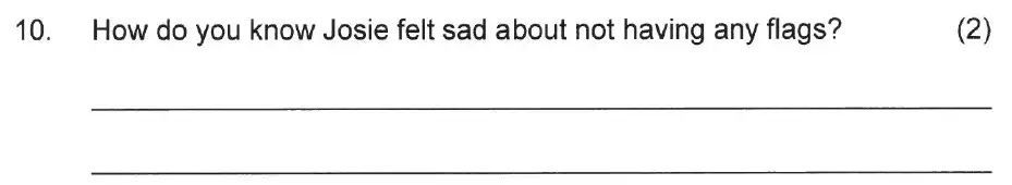 Question 10 - Solihull School – 7 Plus English Sample Paper 2