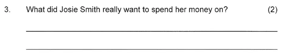 Question 03 - Solihull School – 7 Plus English Sample Paper 2