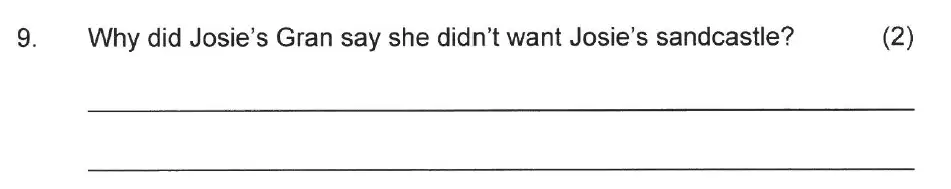 Question 09 - Solihull School – 7 Plus English Sample Paper 2