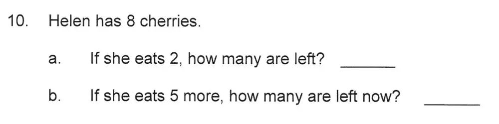 Question 15 - Solihull School – 7 Plus Maths Sample Paper 2