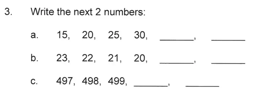 Question 03 - Solihull School – 7 Plus Maths Sample Paper 2