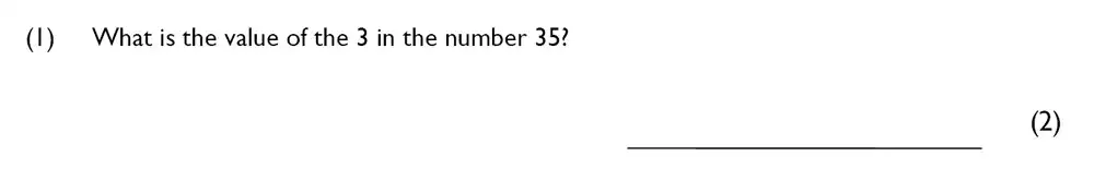 Question 01 - Westminster Cathedral Choir School – 7 Plus Specimen Maths Paper