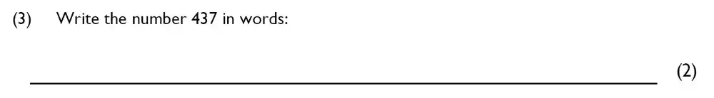 Question 03 - Westminster Cathedral Choir School – 7 Plus Specimen Maths Paper