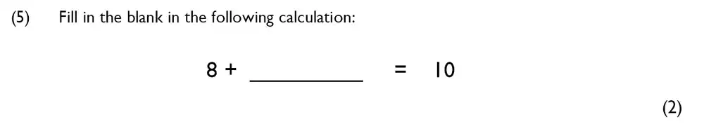 Question 05 - Westminster Cathedral Choir School – 7 Plus Specimen Maths Paper