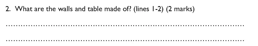 Question 02 - Westminster Cathedral Choir School – 7 Plus Specimen English Paper