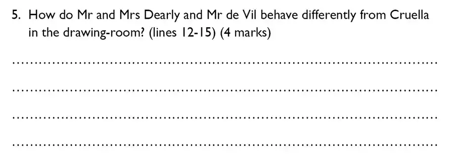 Question 05 - Westminster Cathedral Choir School – 7 Plus Specimen English Paper