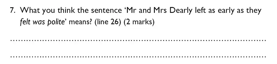 Question 07 - Westminster Cathedral Choir School – 7 Plus Specimen English Paper