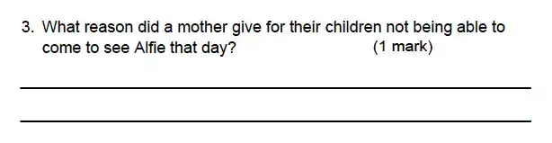 Question School - Alleyn’s School – 9 Plus English Sample Paper 1 Comprehension