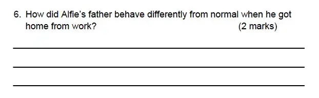 Question School - Alleyn’s School – 9 Plus English Sample Paper 1 Comprehension
