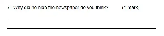 Question School - Alleyn’s School – 9 Plus English Sample Paper 1 Comprehension