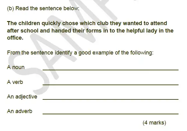 Question School - Alleyn’s School – 9 Plus English Sample Paper 2