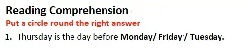 Question College - Dulwich College – 8 Plus English Sample Questions