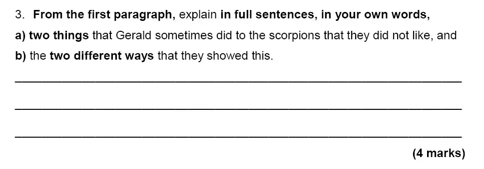 Question School - Emanuel School – 10 Plus English Entrance Exam 2010