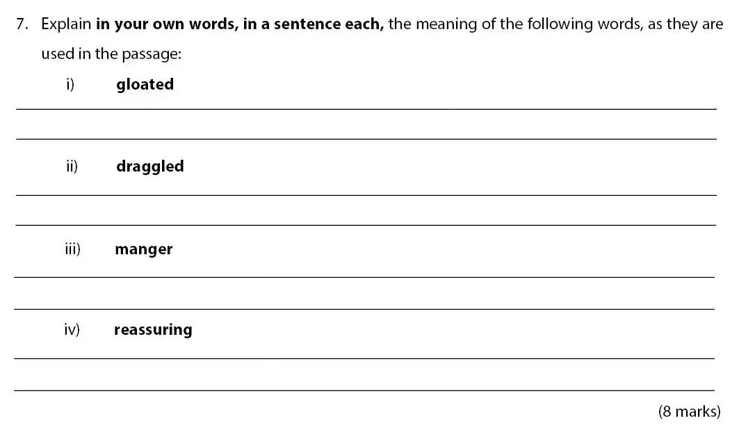 Question School - Emanuel School – 10 Plus English Entrance Exam 2011