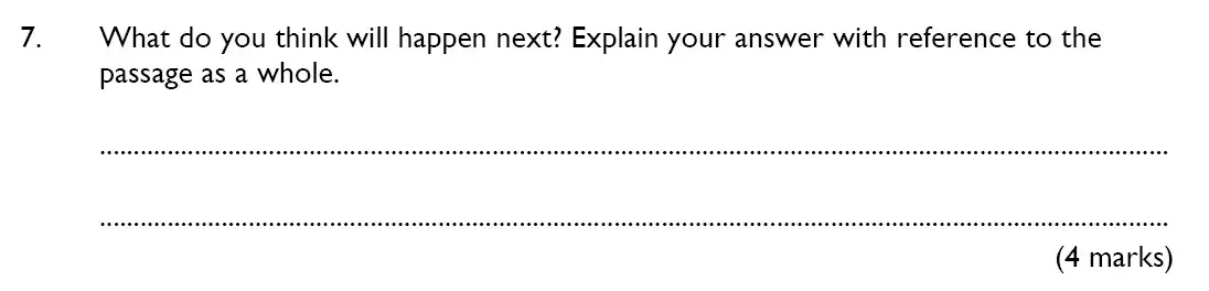 Question College - King’s College School – 10 Plus English Reading Specimen Paper 2015