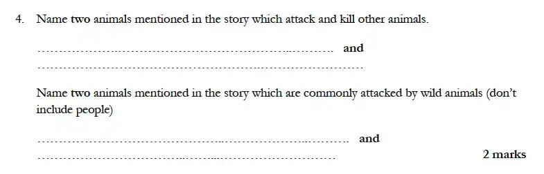 Question College - Magdalen College School – 8 Plus English Exam Paper