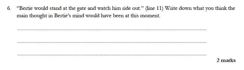 Question College - Magdalen College School – 8 Plus English Exam Paper