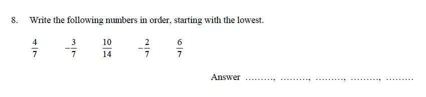 Question 12 - Oundle School – 9 Plus Maths Practice Paper 2014
