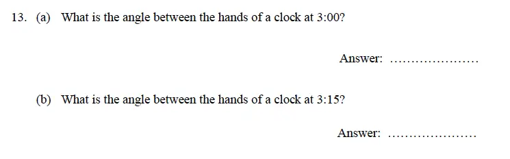 Question 17 - Oundle School – 9 Plus Maths Practice Paper 2014