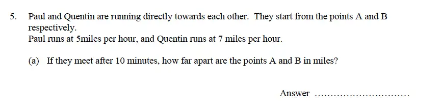 Question 29 - Oundle School – 9 Plus Maths Practice Paper 2014