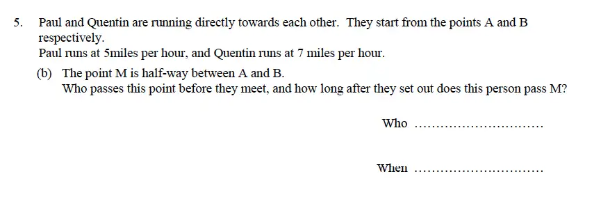 Question 30 - Oundle School – 9 Plus Maths Practice Paper 2014