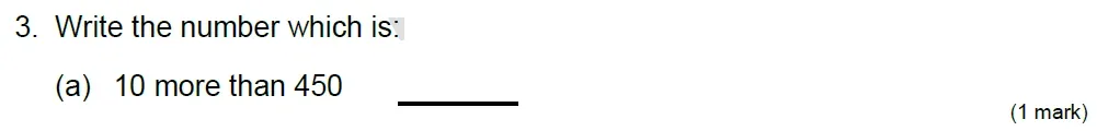 Question 03(a) - Stephen Perse School 8 Plus Maths Entrance Paper