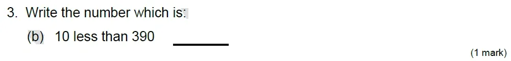 Question 03(b) - Stephen Perse School 8 Plus Maths Entrance Paper