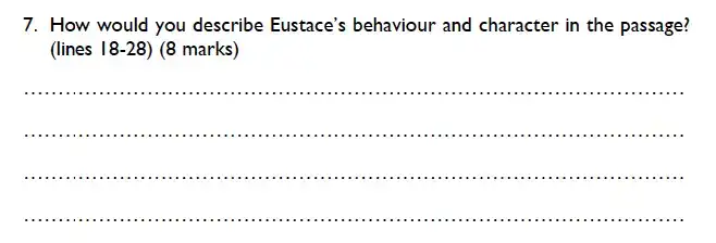 Question Cathedral - Westminster Cathedral Choir School – 8 Plus Specimen English Paper 1