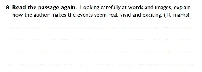 Question Cathedral - Westminster Cathedral Choir School – 8 Plus Specimen English Paper 1