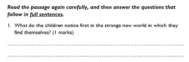 Question Cathedral - Westminster Cathedral Choir School – 8 Plus Specimen English Paper 2