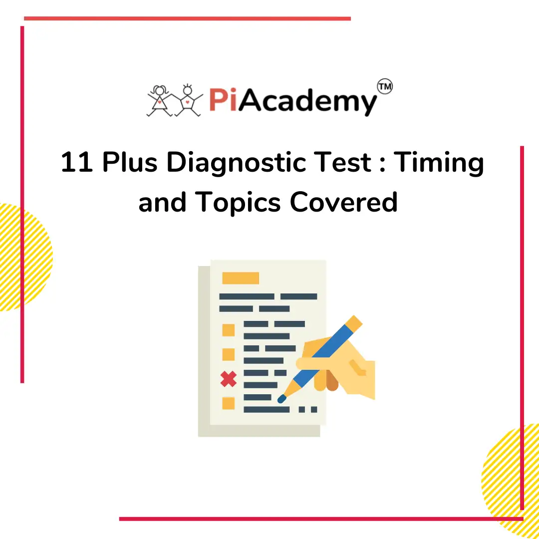 11 Plus Diagnostic Test: Timing and Topics Covered - blog image