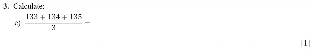 Question 03(e) - Winchester College 13 Plus Maths Entrance Examination 2022