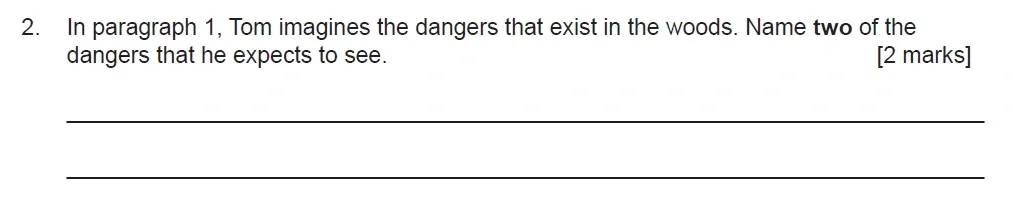 Question 02 - Manchestor Grammar School - 11 Plus English Comprehension Entrance Examination - 2020