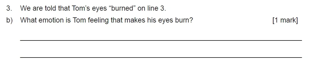 Question 03(b) - Manchestor Grammar School - 11 Plus English Comprehension Entrance Examination - 2020