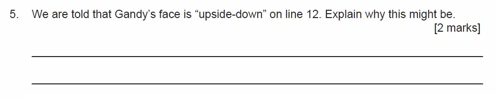 Question 05 - Manchestor Grammar School - 11 Plus English Comprehension Entrance Examination - 2020