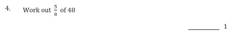 Question 04 - Withington Girls School - 11+ Maths Entrance Paper - 2022