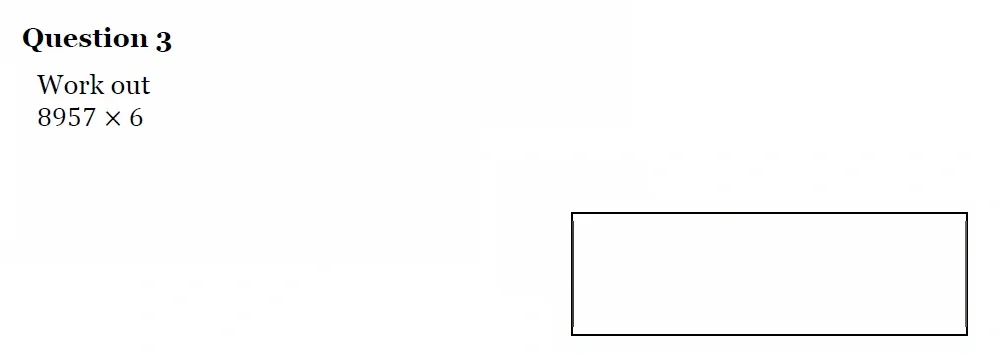 Question 03 - King's High School - 11 Plus Maths Entrance Exam Sample Paper - 2025