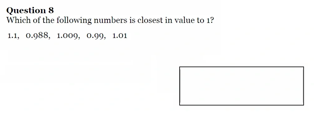 Question 08 - King's High School - 11 Plus Maths Entrance Exam Sample Paper - 2025