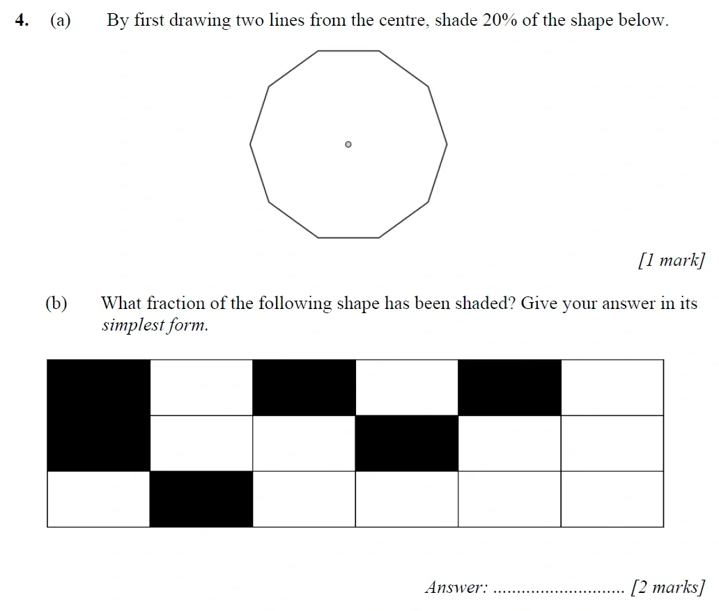 Question 4 - Merchant Taylors School - 11+ Maths Specimen Paper 1 - 2025