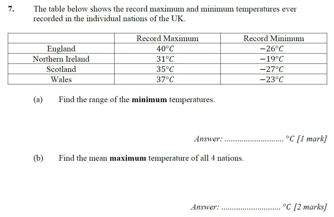 Question 07 - Merchant Taylors School - 11+ Maths Specimen Paper 1 - 2025