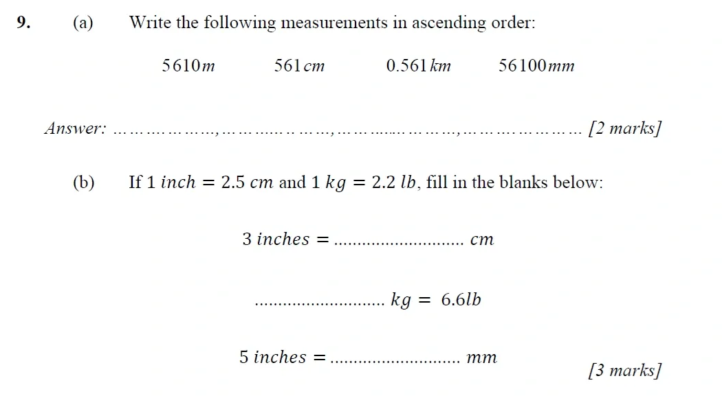 Question 09 - Merchant Taylors School - 11+ Exam Maths Specimen Paper 1 - 2026