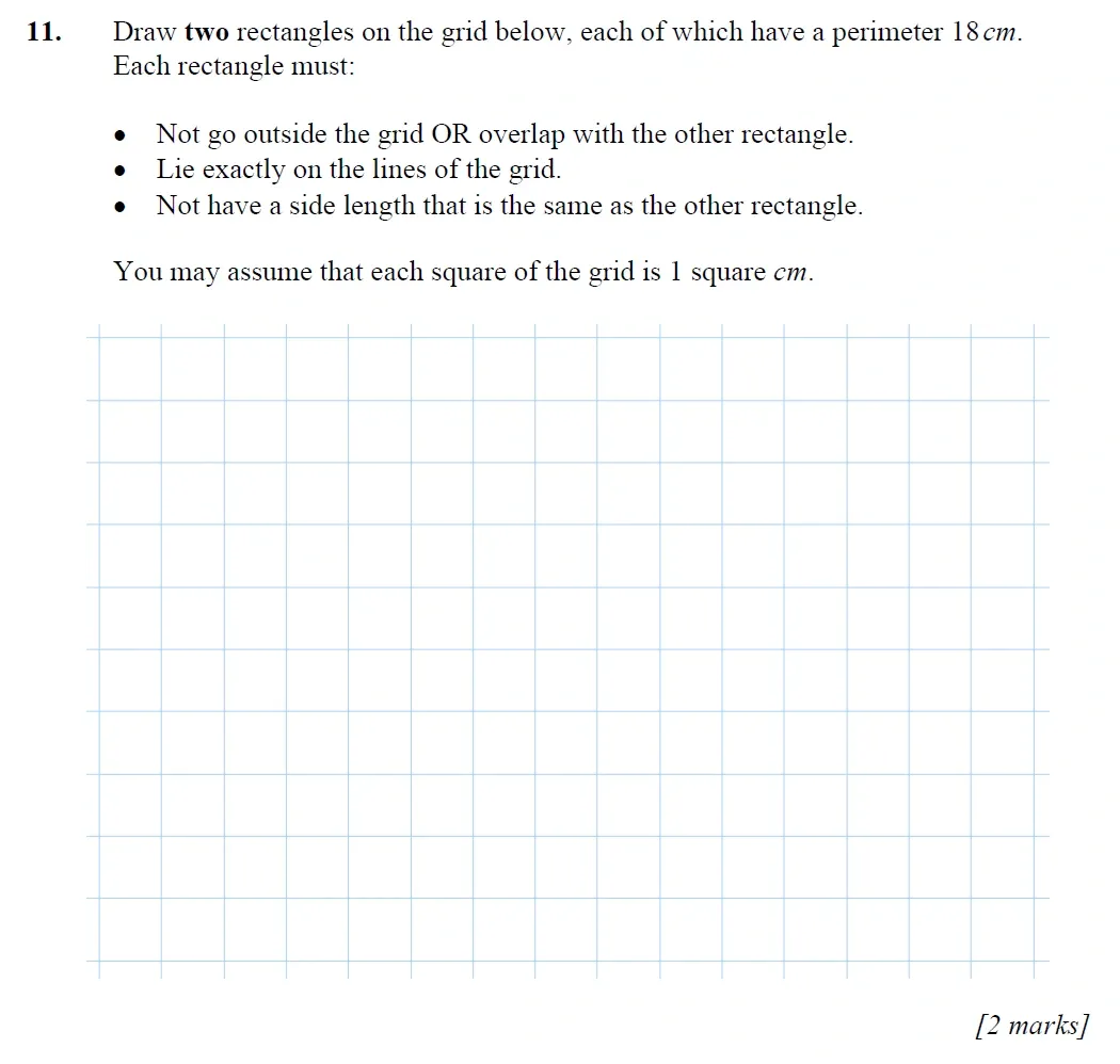 Question 11 - Merchant Taylors School - 11+ Exam Maths Specimen Paper 1 - 2026