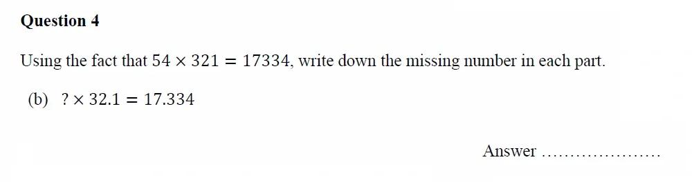 Question 04(b) - Oundle School - 11 Plus Maths Junior Entrance Exam - 2023