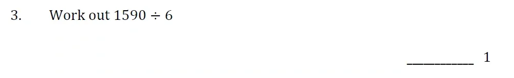 Question 03 - Withington Girls School - 11+ Maths Entrance Paper - 2022