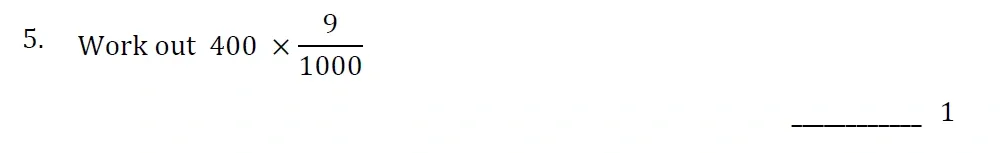 Question 05 - Withington Girls School - 11+ Maths Entrance Paper - 2022