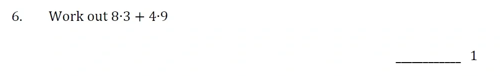 Question 06 - Withington Girls School - 11+ Maths Entrance Paper - 2022