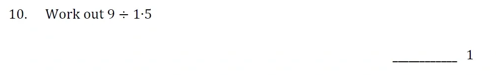 Question 10 - Withington Girls School - 11+ Maths Entrance Paper - 2022