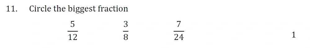 Question 11 - Withington Girls School - 11+ Maths Entrance Paper - 2022