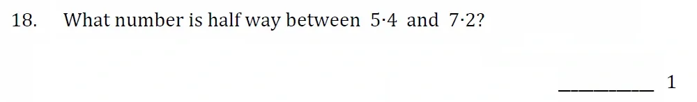 Question 18 - Withington Girls School - 11+ Maths Entrance Paper - 2022